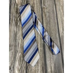 Kenneth Cole Reaction Men's 100% Silk Stripped Neck Tie
